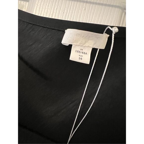 Arket Black Satin Midi Skirt - Picture 6 of 15